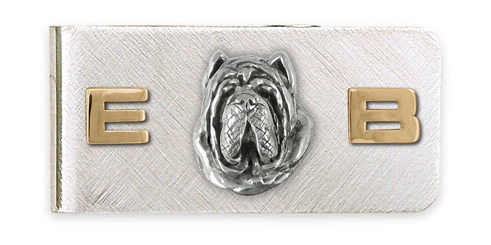 Neapolitan Mastiff Charms Neapolitan Mastiff Money Clip Silver And 14k Gold Neapolitan Mastiff Jewelry Neapolitan Mastiff jewelry