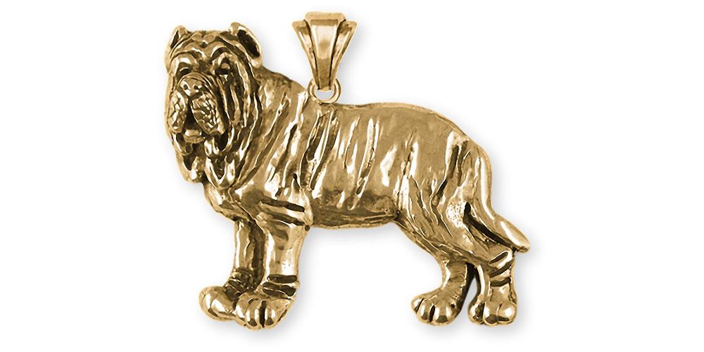 Neapolitan Mastiff Charms Neapolitan Mastiff Pendant 14k Gold Neapolitan Mastiff Jewelry Neapolitan Mastiff jewelry