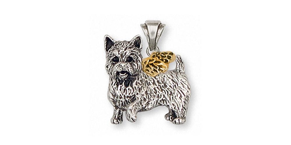 Norwich Terrier Charms Norwich Terrier Pendant Silver And Gold Dog Jewelry Norwich Terrier jewelry