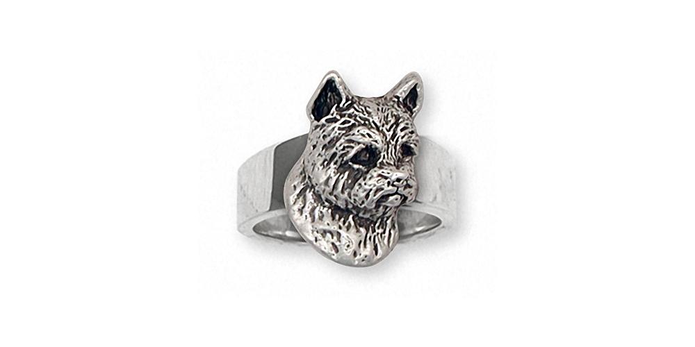 Norwich Terrier Charms Norwich Terrier Ring Sterling Silver Dog Jewelry Norwich Terrier jewelry