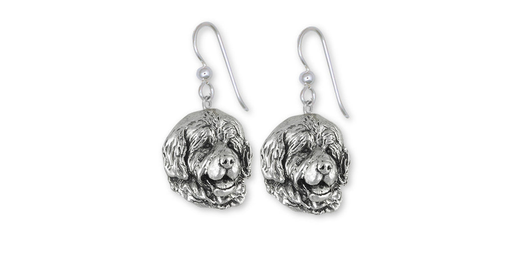 Newfoundland Charms Newfoundland Earrings Sterling Silver Dog Jewelry Newfoundland jewelry