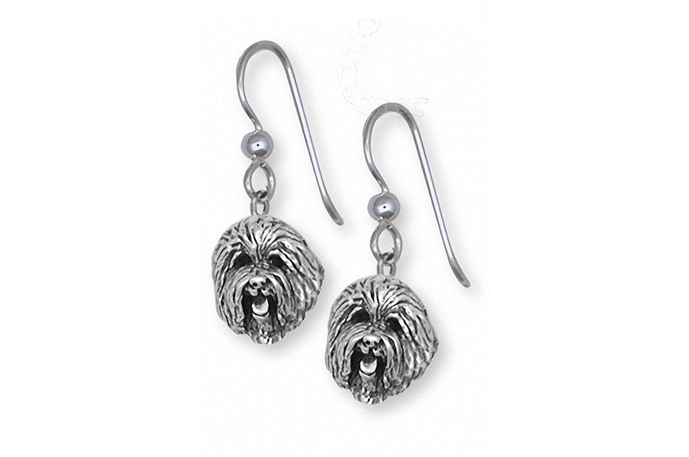 Old English Sheepdog Charms Old English Sheepdog Earrings Sterling Silver Dog Jewelry Old English Sheepdog jewelry