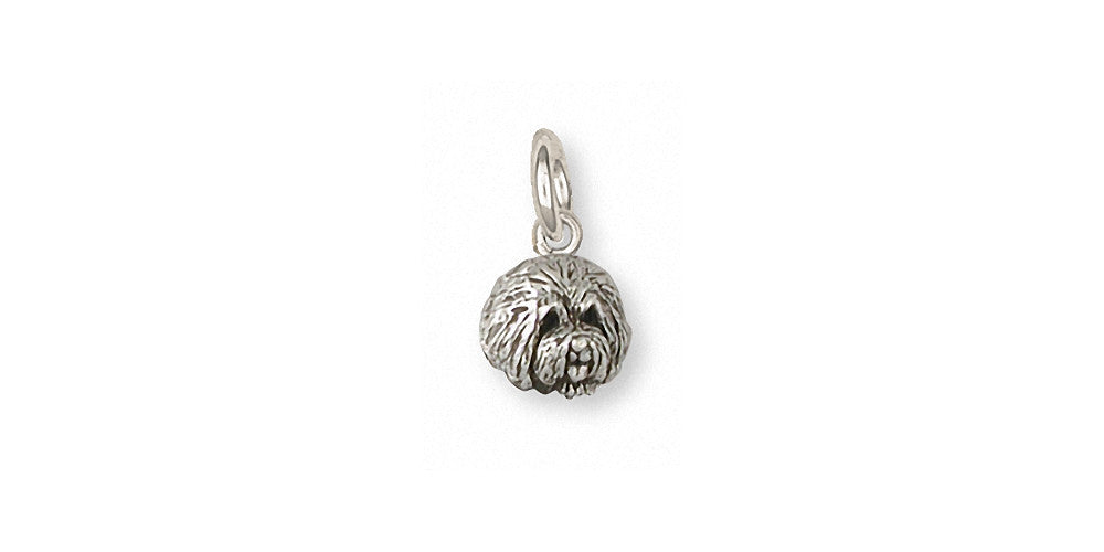 Old English Sheepdog Charms Old English Sheepdog Charm Sterling Silver Dog Jewelry Old English Sheepdog jewelry