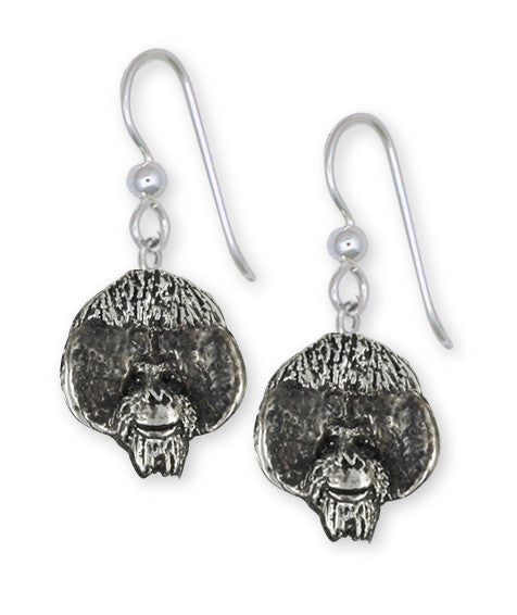 Orangutan Monkey Earrings Handmade Sterling Silver Jewelry OG1H-E