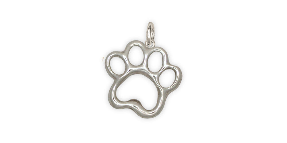 Dog Paw Charms Dog Paw Charm Sterling Silver Dog Jewelry Dog Paw jewelry