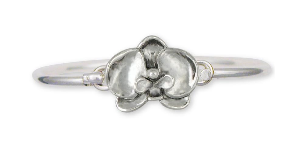 Orchid Charms Orchid Bracelet Sterling Silver Flower Jewelry Orchid jewelry