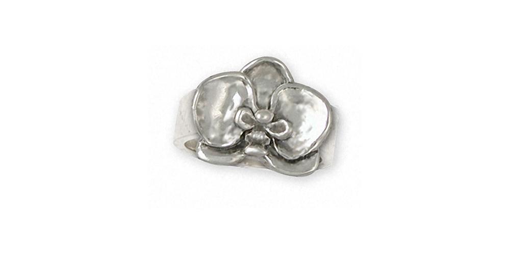 Orchid Charms Orchid Ring Sterling Silver Flower Jewelry Orchid jewelry