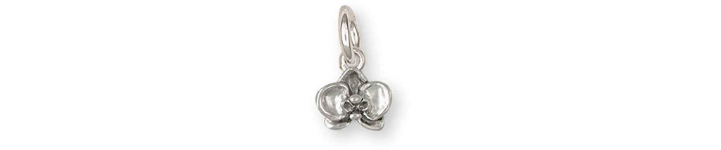 Orchid Charms Orchid Charm Sterling Silver Orchid Jewelry Orchid jewelry