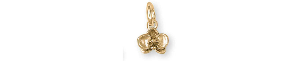 Orchid Charms Orchid Charm 14k Gold Orchid Jewelry Orchid jewelry