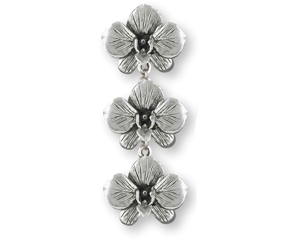 Orchid Charms Orchid Pendant Sterling Silver Orchid Flower Jewelry Orchid jewelry