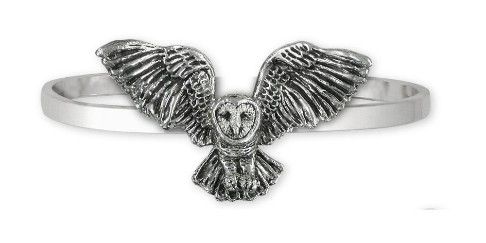 Barn Owl Charms Barn Owl Bracelet Sterling Silver Owl Jewelry Barn Owl jewelry