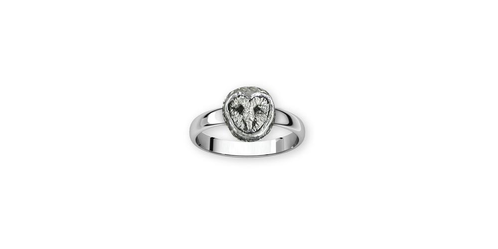 Barn Owl Charms Barn Owl Ring Sterling Silver Owl Jewelry Barn Owl jewelry