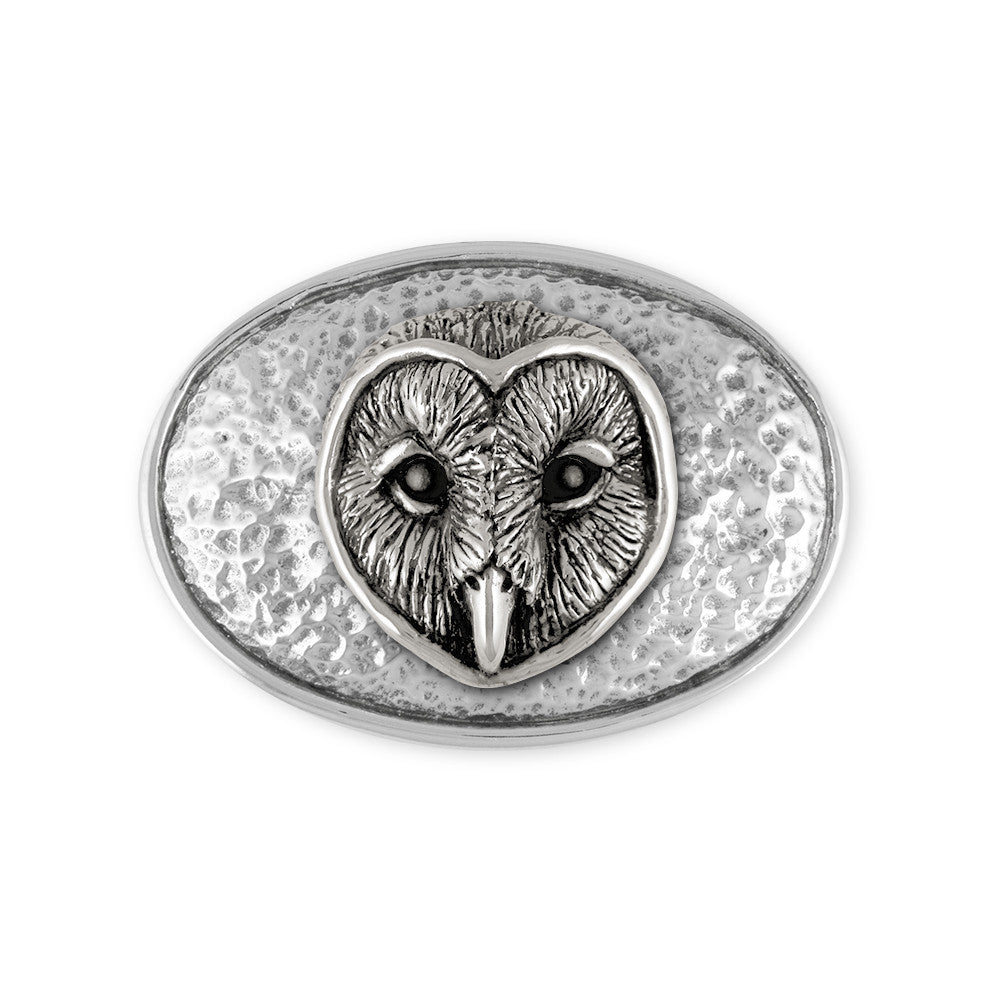 Barn Owl Charms Barn Owl Belt Buckle Sterling Silver Bird Jewelry Barn Owl jewelry