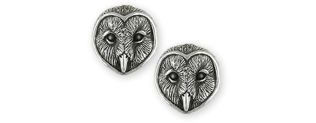 Barn Owl Charms Barn Owl Earrings Sterling Silver Barn Owl Jewelry Barn Owl jewelry