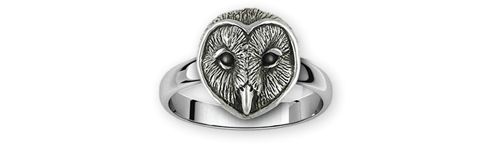 Barn Owl Charms Barn Owl Ring Sterling Silver Barn Owl Jewelry Barn Owl jewelry