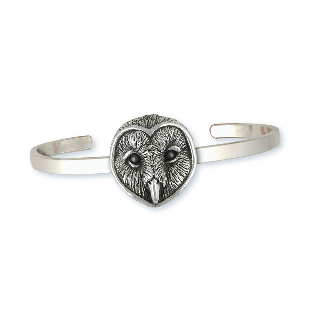 Barn Owl Charms Barn Owl Bracelet Sterling Silver Bird Jewelry Barn Owl jewelry