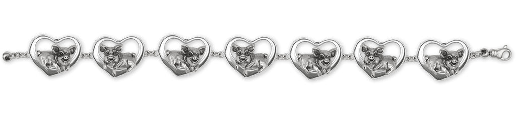 Pig Charms Pig Bracelet Sterling Silver Pig Jewelry Pig jewelry
