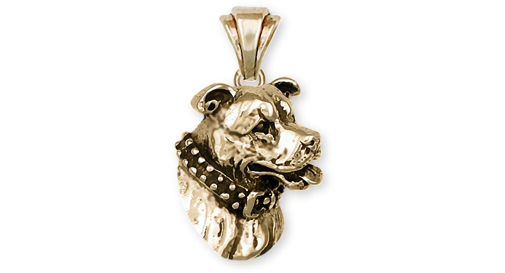 Pit Bull Charms Pit Bull Pendant 14k Gold Pit Bull Jewelry Pit Bull jewelry