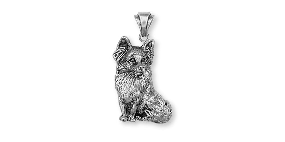 Papillon Charms Papillon Pendant Sterling Silver Dog Jewelry Papillon jewelry