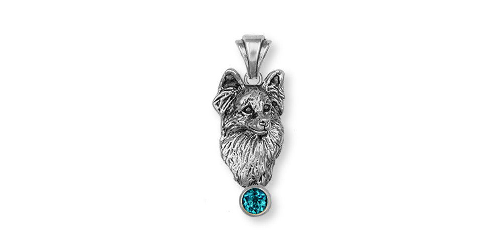 Papillon Charms Papillon Pendant Sterling Silver Dog Jewelry Papillon jewelry