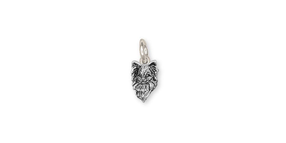 Papillon Charms Papillon Charm Sterling Silver Dog Jewelry Papillon jewelry