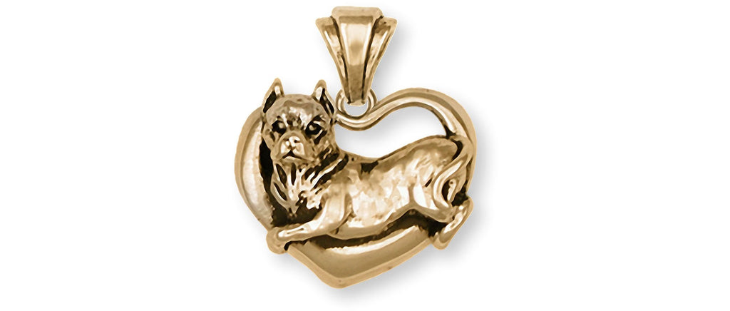 Pit Bull Charms Pit Bull Pendant 14k Gold Pit Bull Jewelry Pit Bull jewelry