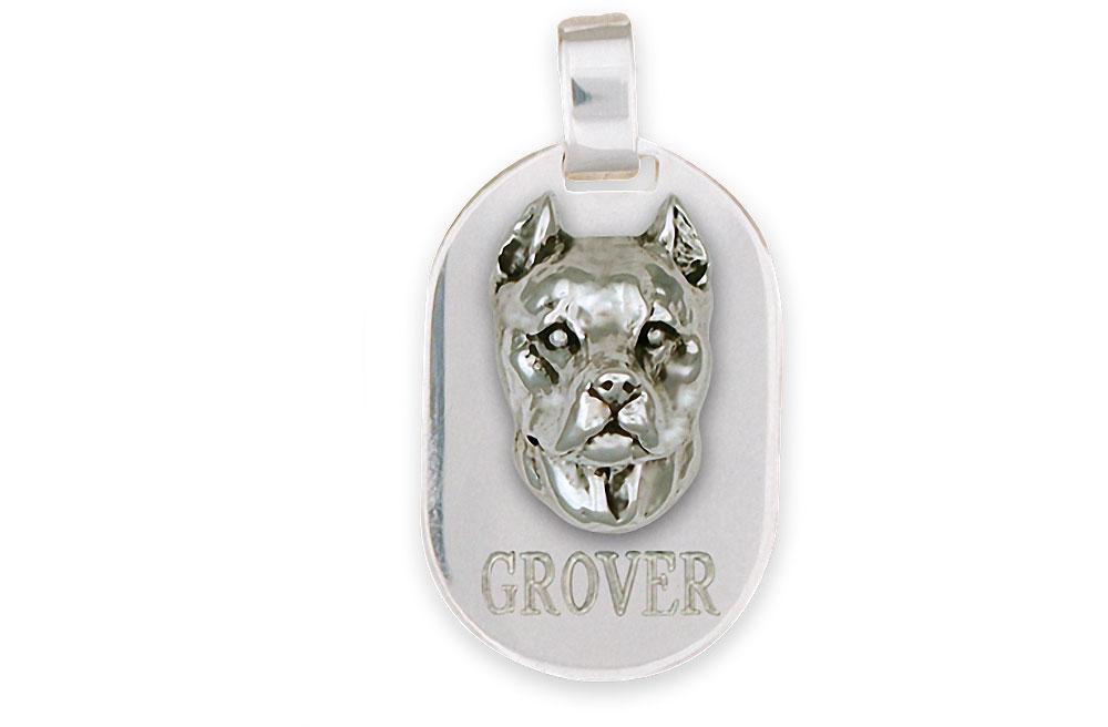 Pit Bull Charms Pit Bull Pendant Sterling Silver Pit Bull Jewelry Pit Bull jewelry