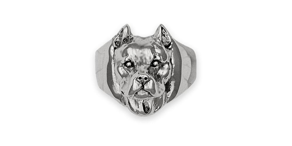 Pit Bull Charms Pit Bull Ring Sterling Silver Pit Bull Jewelry Pit Bull jewelry