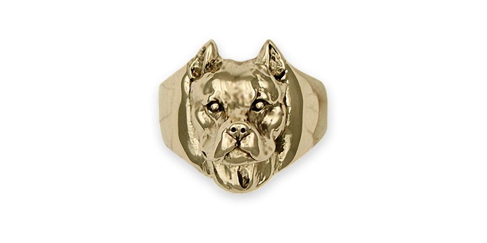 Pit Bull Charms Pit Bull Ring 14k Gold Pit Bull Jewelry Pit Bull jewelry