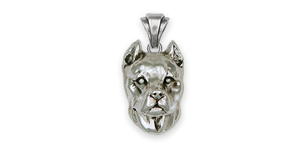 Pit Bull Charms Pit Bull Pendant Sterling Silver Pit Bull Jewelry Pit Bull jewelry