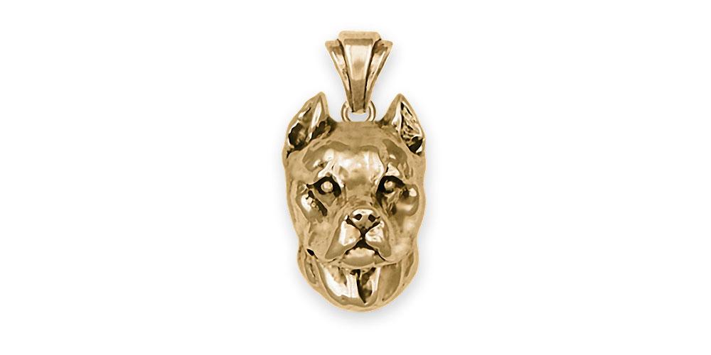 Pit Bull Charms Pit Bull Pendant 14k Gold Pit Bull Jewelry Pit Bull jewelry