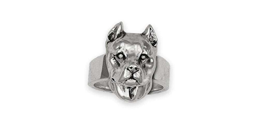 Pit Bull Charms Pit Bull Ring Sterling Silver Pit Bull Jewelry Pit Bull jewelry