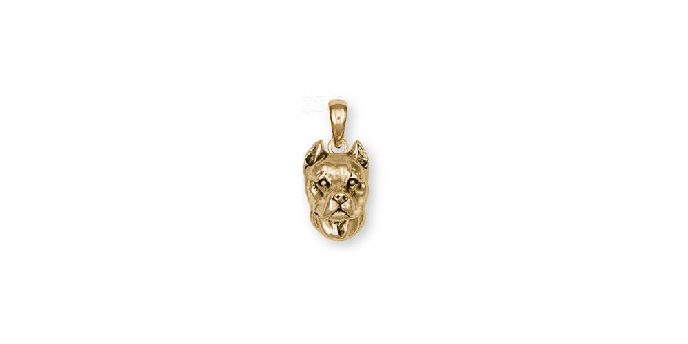 Pit Bull Charms Pit Bull Pendant 14k Gold Pit Bull Jewelry Pit Bull jewelry