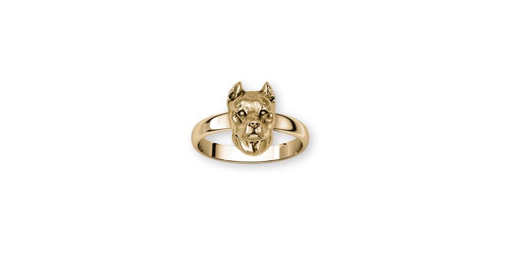Pit Bull Charms Pit Bull Ring 14k Gold Pit Bull Jewelry Pit Bull jewelry