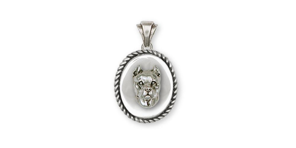 Pit Bull Charms Pit Bull Pendant Sterling Silver Pit Bull Jewelry Pit Bull jewelry