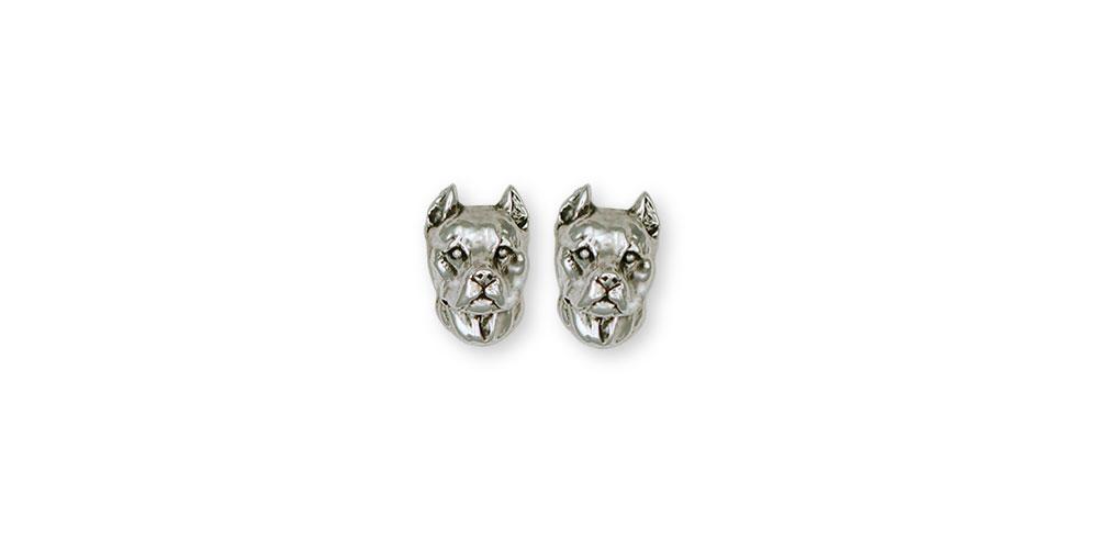 Pit Bull Charms Pit Bull Earrings Sterling Silver Pit Bull Jewelry Pit Bull jewelry