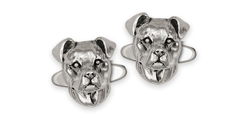 Pit Bull Charms Pit Bull Cufflinks Sterling Silver Pit Bull Jewelry Pit Bull jewelry