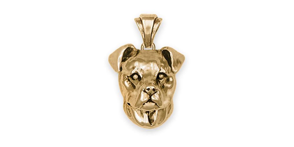 Pit Bull Charms Pit Bull Pendant 14k Gold Pit Bull Jewelry Pit Bull jewelry