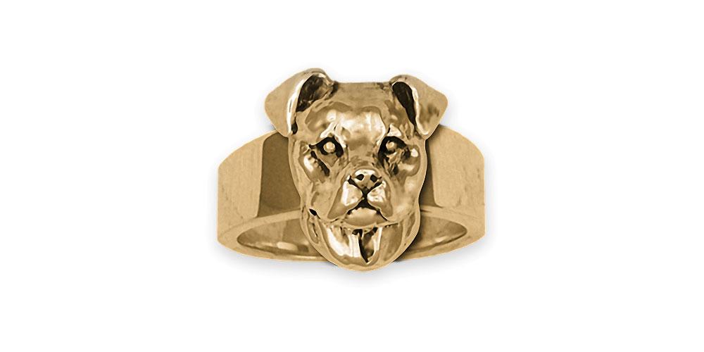 Pit Bull Charms Pit Bull Ring 14k Gold Pit Bull Jewelry Pit Bull jewelry