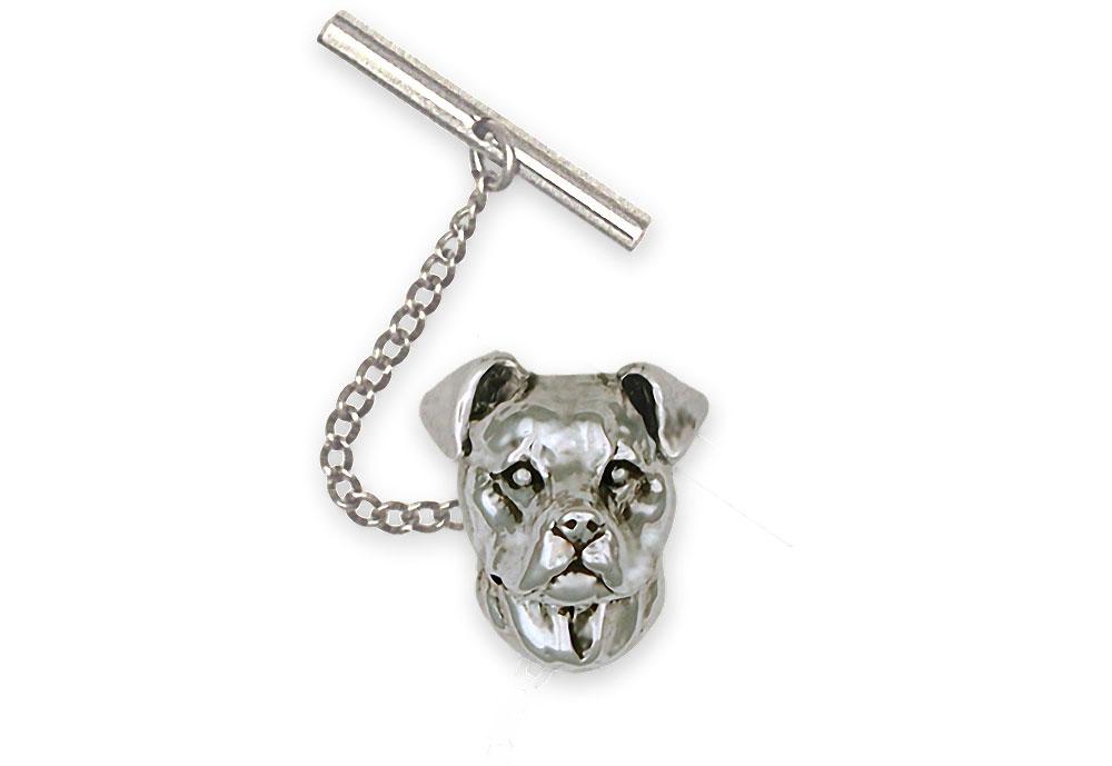 Pit Bull Charms Pit Bull Tie Tack Sterling Silver Pit Bull Jewelry Pit Bull jewelry