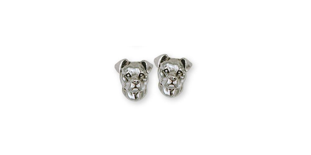 Pit Bull Charms Pit Bull Earrings Sterling Silver Pit Bull Jewelry Pit Bull jewelry