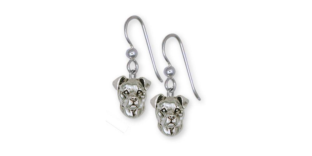 Pit Bull Charms Pit Bull Earrings Sterling Silver Pit Bull Jewelry Pit Bull jewelry