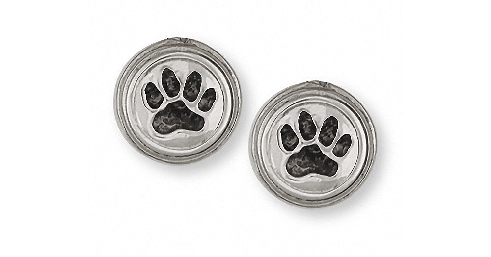 Dog Paw Charms Dog Paw Earrings Sterling Silver Dog Jewelry Dog Paw jewelry