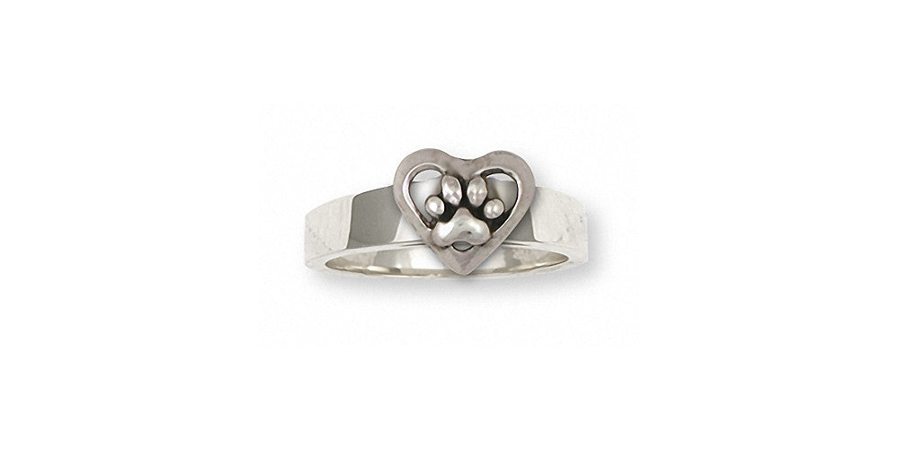 Dog Paw Charms Dog Paw Ring Sterling Silver Dog Jewelry Dog Paw jewelry