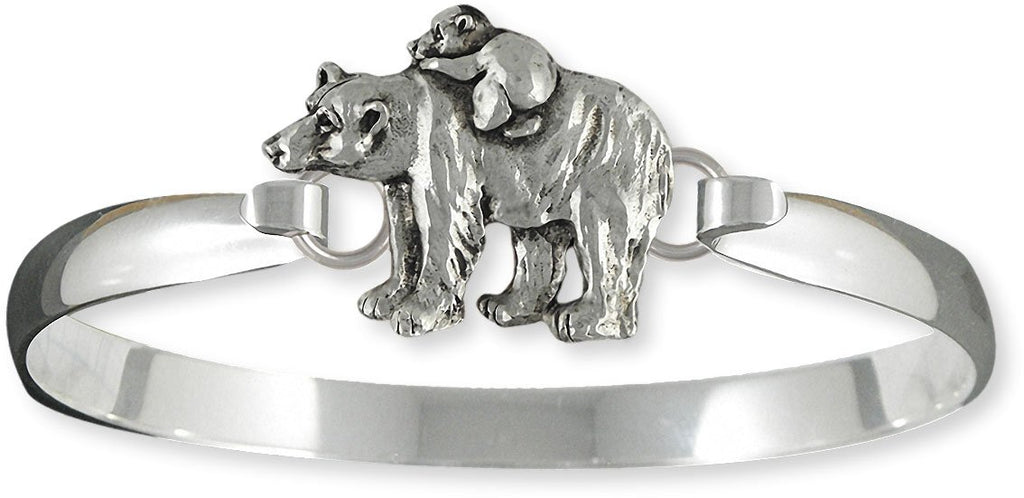Polar Bear Charms Polar Bear Bracelet Sterling Silver Polar Bear And Cub Jewelry Polar Bear jewelry