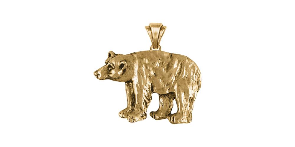 Polar Bear Charms Polar Bear Pendant 14k Gold Polar Bear Jewelry Polar Bear jewelry