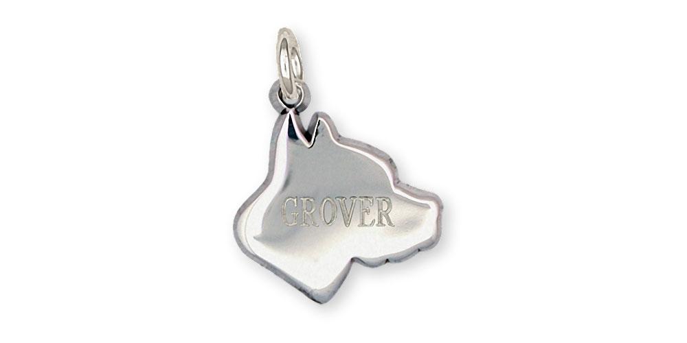 Pit Bull Charms Pit Bull Charm Sterling Silver Pit Bull Jewelry Pit Bull jewelry