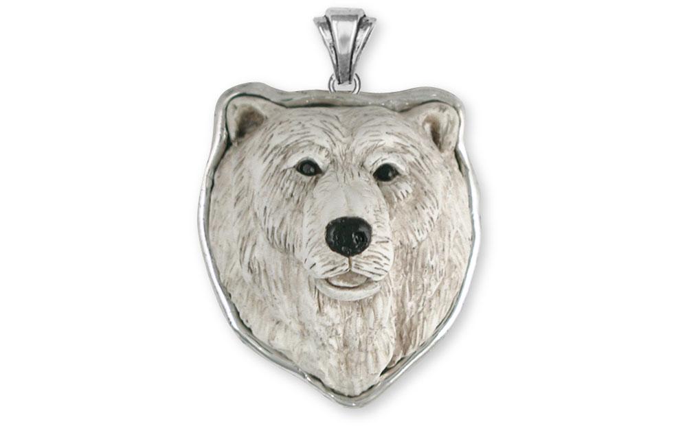 Polar Bear Charms Polar Bear Pendant Sterling Silver Polar Bear Jewelry Polar Bear jewelry