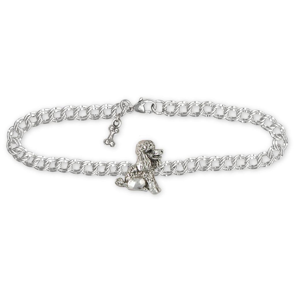 Poodle Charms Poodle Bracelet Sterling Silver Dog Jewelry Poodle jewelry