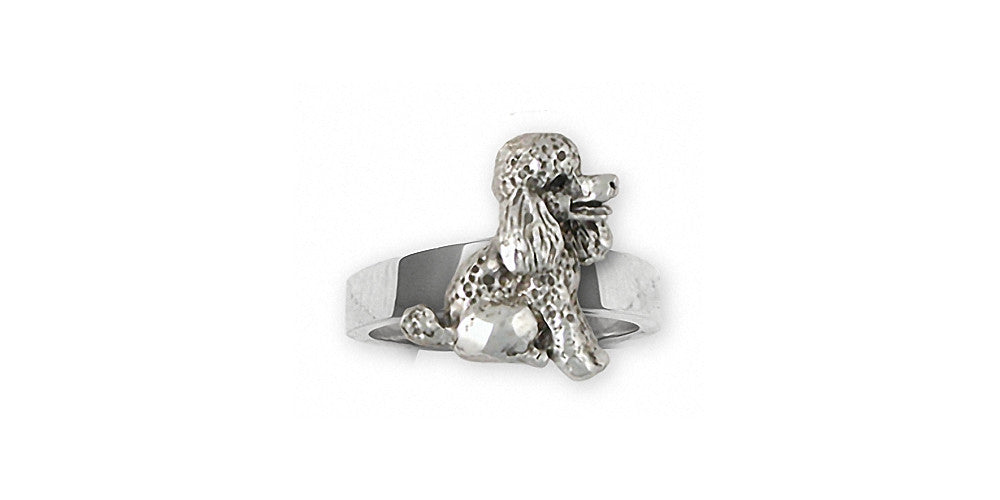 Poodle Charms Poodle Ring Sterling Silver Dog Jewelry Poodle jewelry